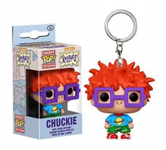 Funko Pop Rugratg Gowild Rugrats Chuckie PVC Model Toys Key Ring Anime Cartoon Figures Pendant Keychain