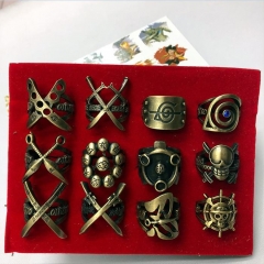 One Piece Cosplay Cartoon Cool Decoration Fingers Anime Ring (12pcs/set)