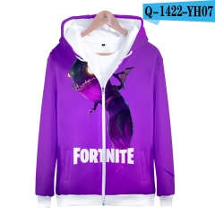 Popular Game Fortnite 3D Hoodies Loose Fashion Hooded Zipper Sweatshirts