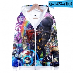 Popular Game Fortnite 3D Hoodies Loose Fashion Hooded Zipper Sweatshirts