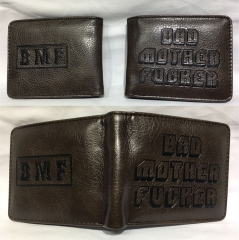 Bad Mother Funker Cosplay PU Anime Wallet Bifold Coin Purse