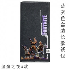 New Fortnite Cosplay Hot Game Cartoon PU Anime Wallet Bifold Long Style Coin Purse