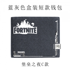 Fortnite Cosplay Hot Game Cartoon PU Anime Wallet Bifold Short Style Coin Purse