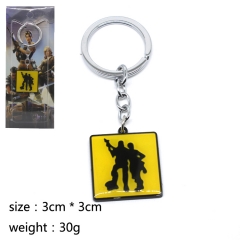 Hot Fortnite Cosplay Game Decoration Keychain Fashion Design Anime Alloy Keychain