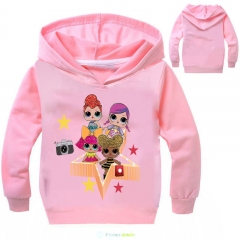 2018 New Surprise Doll Fashion Cosplay Cartoon Print Anime Sweater Hooded Hoodie For Children