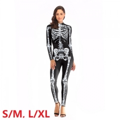 Halloween Skull Skeleton Coverall Tights Cosplay New Designs Anime Costume