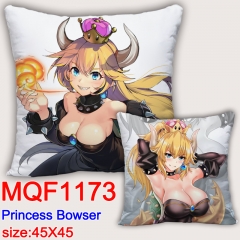 Super Mario Bro Princess Bowser Cartoon Soft Pillow Game Square Stuffed Pillows