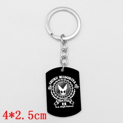 Boku no Hero Academia / My Hero Academia Black Cartoon Pendant Key Ring Stainless Steel Cosplay Anime Key Chain