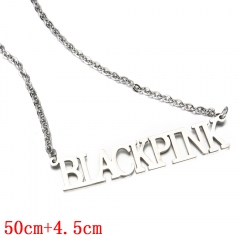 Blackpink English Letter Necklace Fashion Jewelry Anime Necklaces