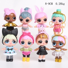 Surprise DOLLS Cartoon Collection Toys Statue Anime Glittler Figures 8pcs/set