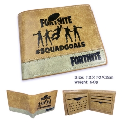 Fortnite Game Bifold Coin Purse Anime PU Leather Short Wallet