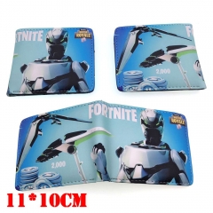 Fortnite Game Cartoon Coin Purse PU Leather Bifold Anime Short Wallet