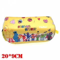 Sesame Street Cartoon Pen Bags Anime Pencil Bag For Student