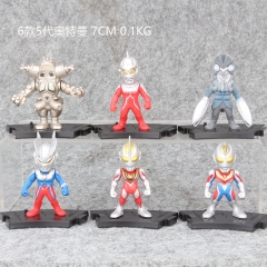 Ultraman 5 Generation Cosplay Cartoon Collection Toys Statue Anime PVC Figure (6pcs/set)