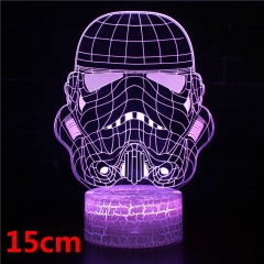 Star Wars 3D LED Nightlight Seven Colors Change Touch Anime Acrylic Standing Plates