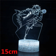 Naruto Cartoon 3D LED Nightlight Seven Colors Change Touch Anime Acrylic Standing Plates