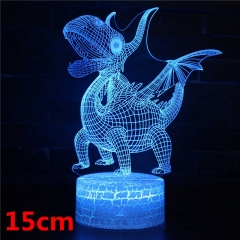 Dinosaur Model 3D LED Nightlight Seven Colors Change Touch Anime Acrylic Standing Plates