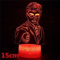 Harry Potter Movie 3D LED Nightlight Seven Colors Change Touch Anime Acrylic Standing Plates