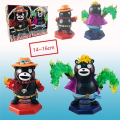 Kumamon Cosplay Cartoon Model Toys Statue Anime PVC Figures 2pcs/set