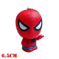 Marvel Comics Spider Man Movie Cosplay Cartoon Cute Decoration PVC Anime Keychain