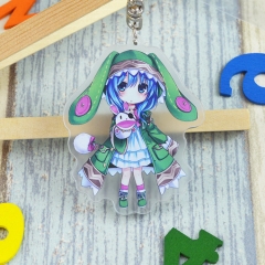 Date a Live Cosplay Cartoon Character Cute Keyring Acrylic Anime Keychain