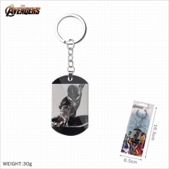 Movie The Avengers Spider Man Stainless Steel Military Plate Cosplay Keychain