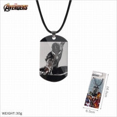 The Avengers Spider Man Stainless Steel Military Plate Cosplay Necklace