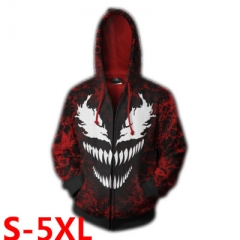 Marvel Movie Venom 3D Long Sleeves Hoodie Women Men Hooded