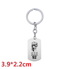 K-POP BTS Bulletproof Boy Scouts Cartoon Pendant Keyring Fashion Anime Alloy Keychain