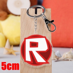 Roblox Game Pendant Key Ring Transparent Anime Acrylic Keychain