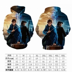 New Arrival Harry Potter 3D Print Movie Cosplay Hooded Hoodie Fashion Anime Thick Warm Hoodies