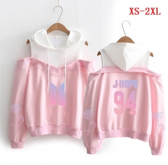 3Colors K-POP BTS Bulletproof Boy Scouts J Hope Fashion For Adult Cosplay 3D Print Strapless Shoulder Casual Style Hooded Anime Long Sleeves Hoodie