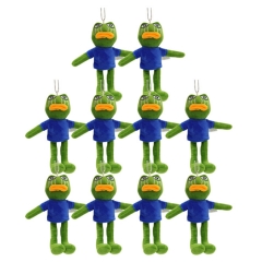 Sad Frog Cartoon Stuffed Doll New Design Anime Plush Toys Plush Pendant (10pcs/set)