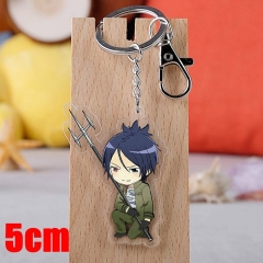 Katekyo Hitman Reborn Rokudou Mukuro Cartoon Pendant Key Ring Transparent Anime Acrylic Keychain