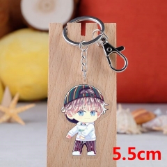 K-POP BTS Bulletproof Boy Scouts Cartoon Pendant Key Ring Transparent Anime Acrylic Keychain