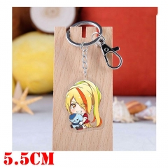 Zombie Land Saga Nikaido Saki Cartoon Pendant Key Ring Transparent Anime Acrylic Keychain