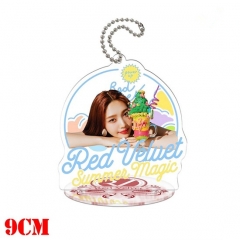 Korean Star Red Velvet Anime Double Sided Acrylic Standing Decoration Keychain