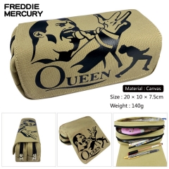 Freddie Mercury Pen Case Zipper Anime Pencil Bag