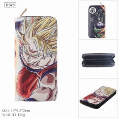 Dragon Ball Z Cartoon Cosplay Coin Purse PU Leather Bifold Anime Zipper Long Wallet