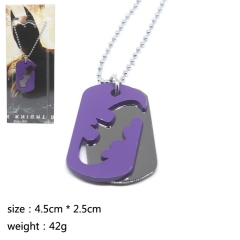 Batman Movie Cosplay Cartoon Decoration Alloy Anime Necklace