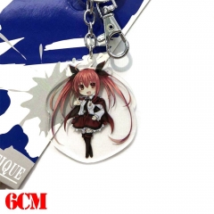 Date A Live Itsuka Kotori Cartoon Pendant Key Ring Anime Acrylic Keychain