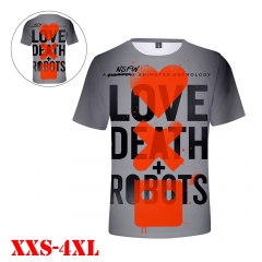 Love, Death & Robots Game 3D Print Casual Short Sleeve T Shirt