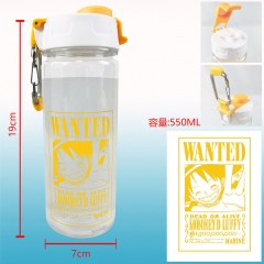 One Piece Cartoon Anime Portable Sport Cup with Buckle Water Bottle