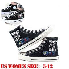 One Piece Anime Canvas Shoes