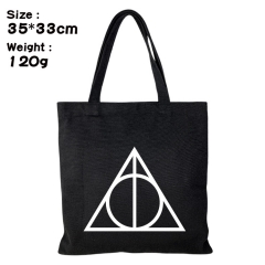 Harry Potter Anime Canvas Shopping Bag Women Single Shoulder Bags