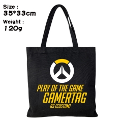 Overwatch Anime Canvas Shopping Bag Women Single Shoulder Bags