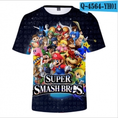 Super Mario Bro Game Cartoon 3D Printing Short Sleeve Anime T shirts