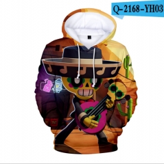 Brawl Stars Game 3D Print Casual Hooded Hoodie