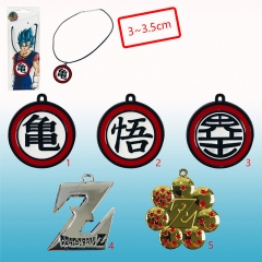 5 Designs Dragon Ball Z Cartoon Character Alloy Anime Necklace