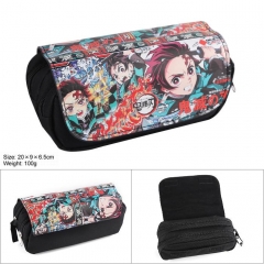 Demon Slayer: Kimetsu no Yaiba Cartoon Cosplay PU For Student Anime Pencil Bag